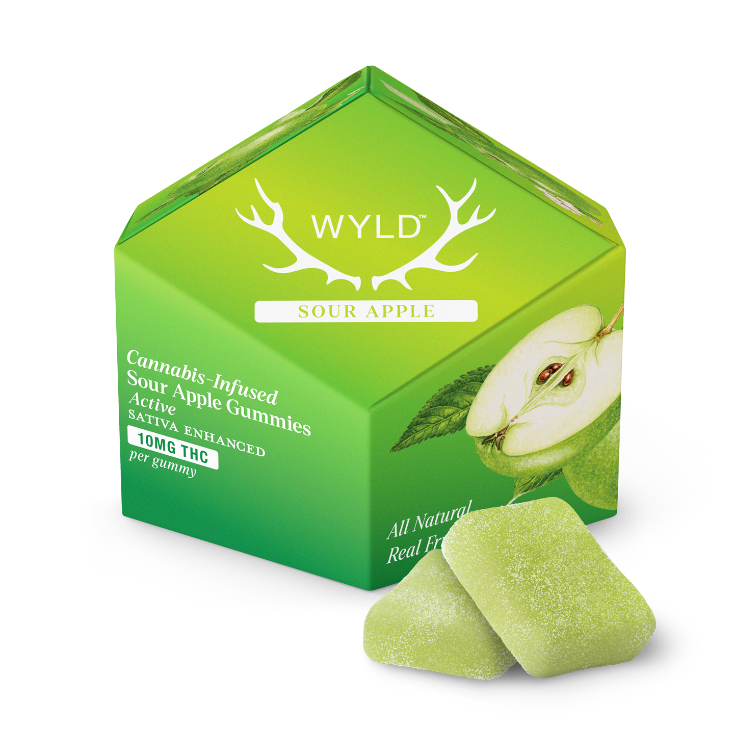 Wyld 10MG - Sour Apple Active Gummies