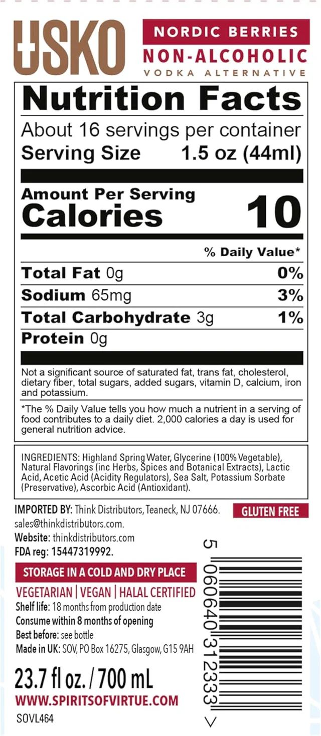 USKO Vodka - Nordic Berries