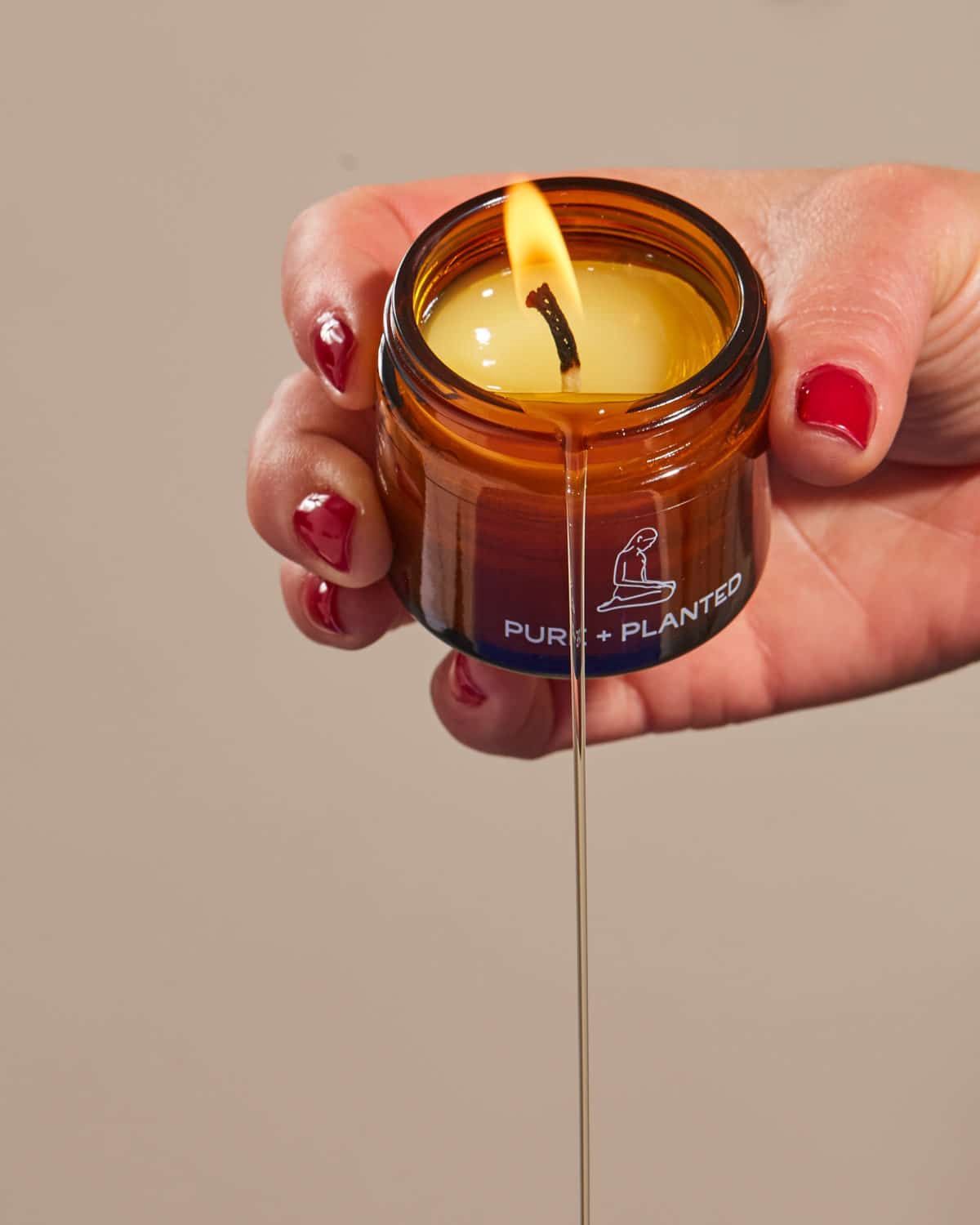 Pure + Planted: CBD Massage Oil Candle