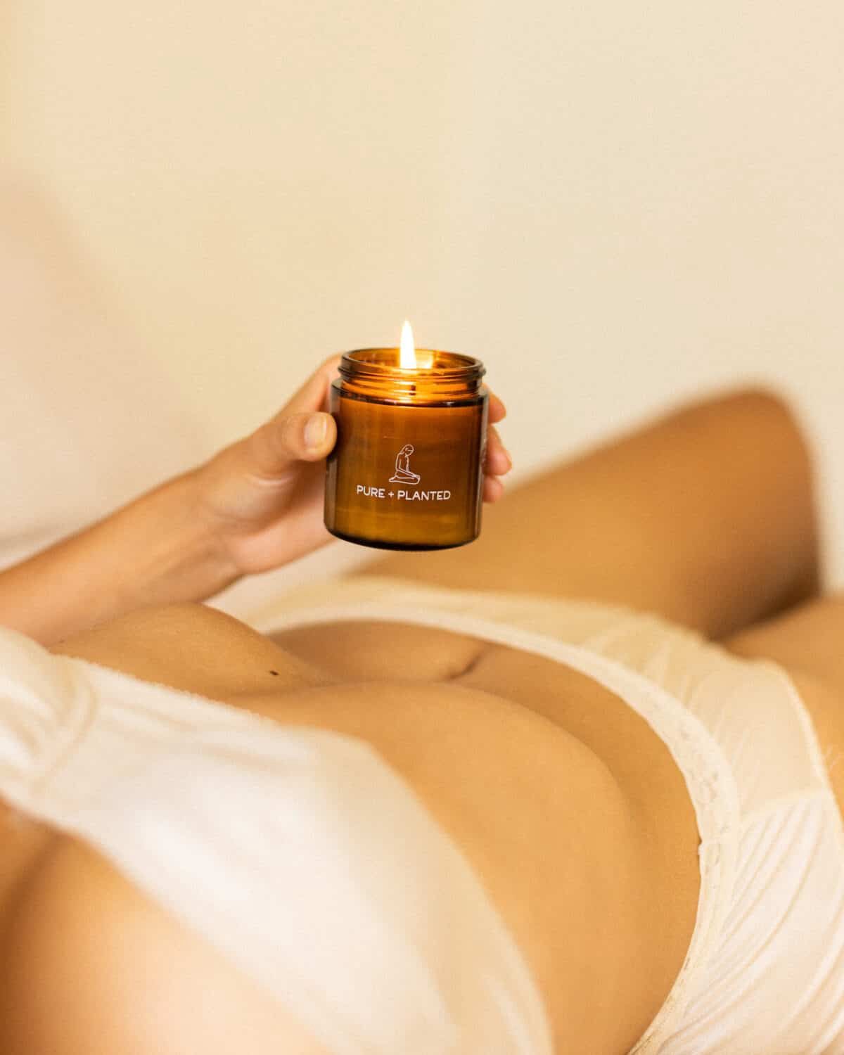 Pure + Planted: CBD Massage Oil Candle