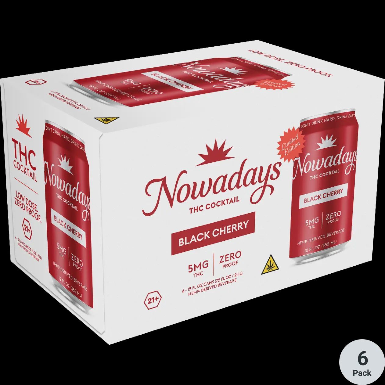 Nowadays Black Cherry - 5MG, Size: 6 pack