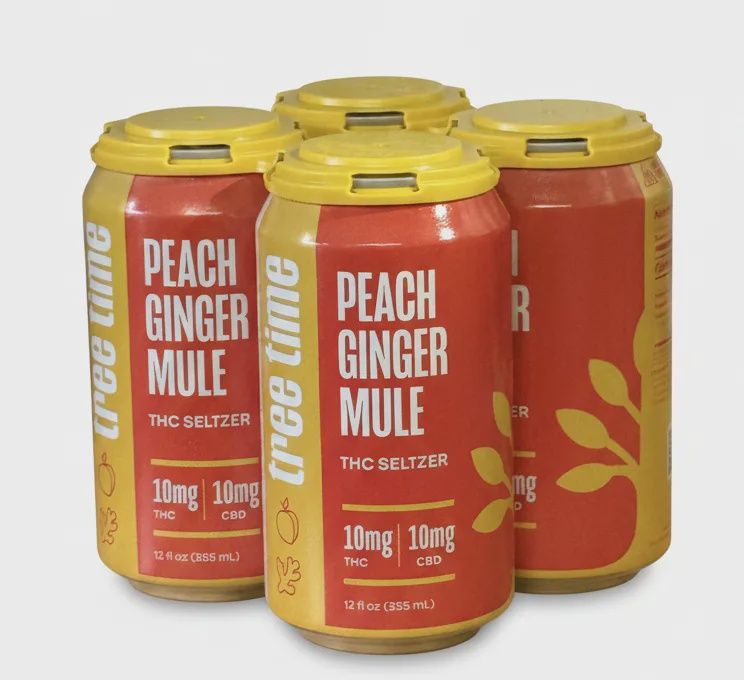 Tree Time Peach Ginger Mule - 10MG