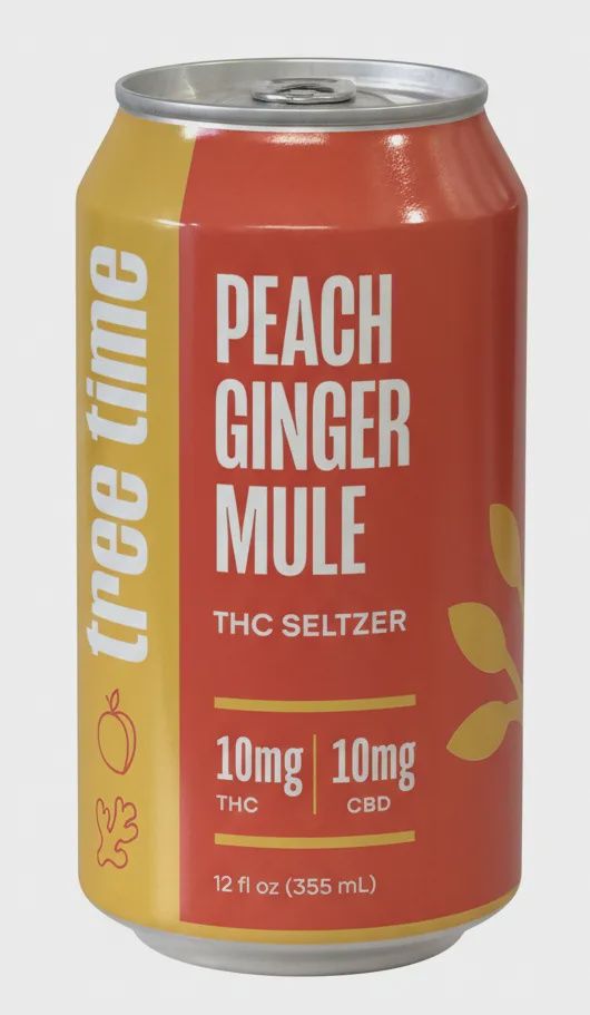 Tree Time Peach Ginger Mule - 10MG