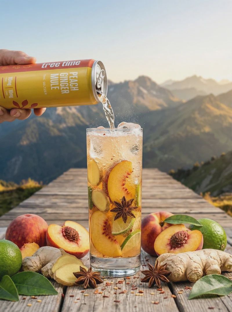 Tree Time Peach Ginger Mule - 10MG