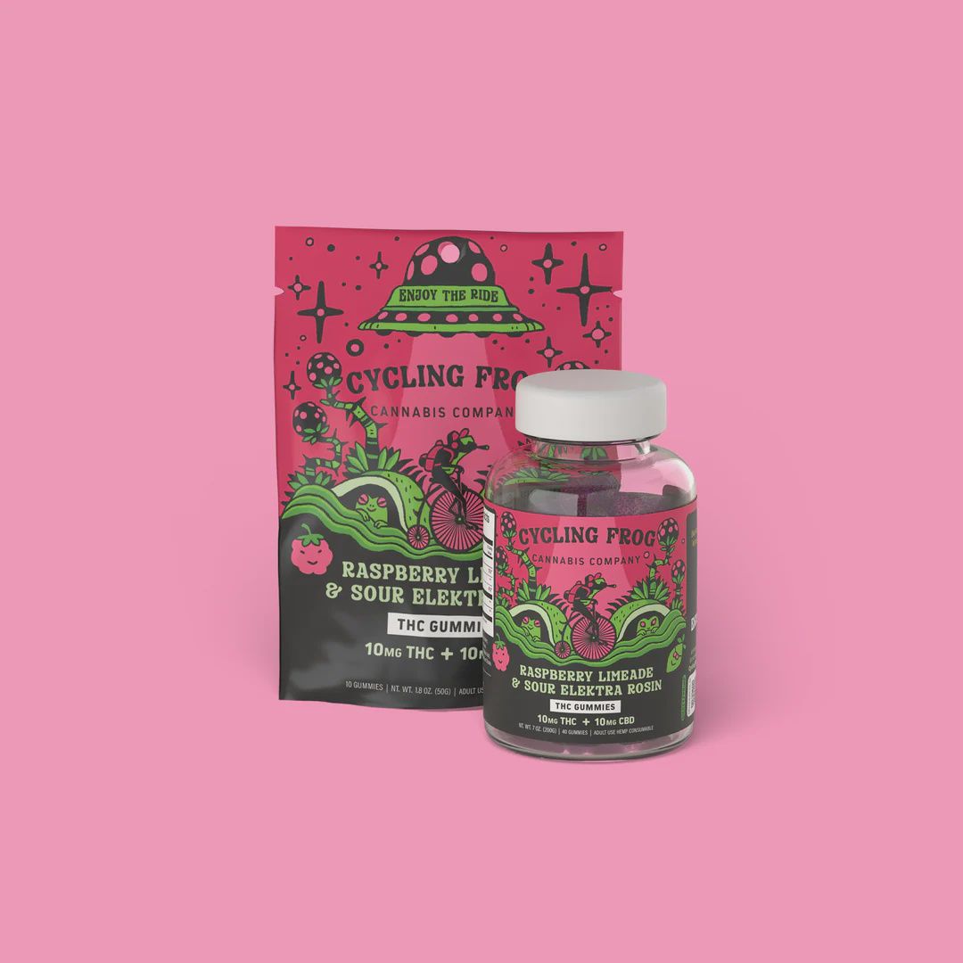 Cycling Frog Raspberry Limeade Rosin Gummies
