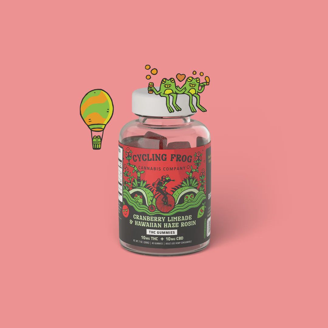 Cycling Frog Cranberry Limeade Rosin Gummies