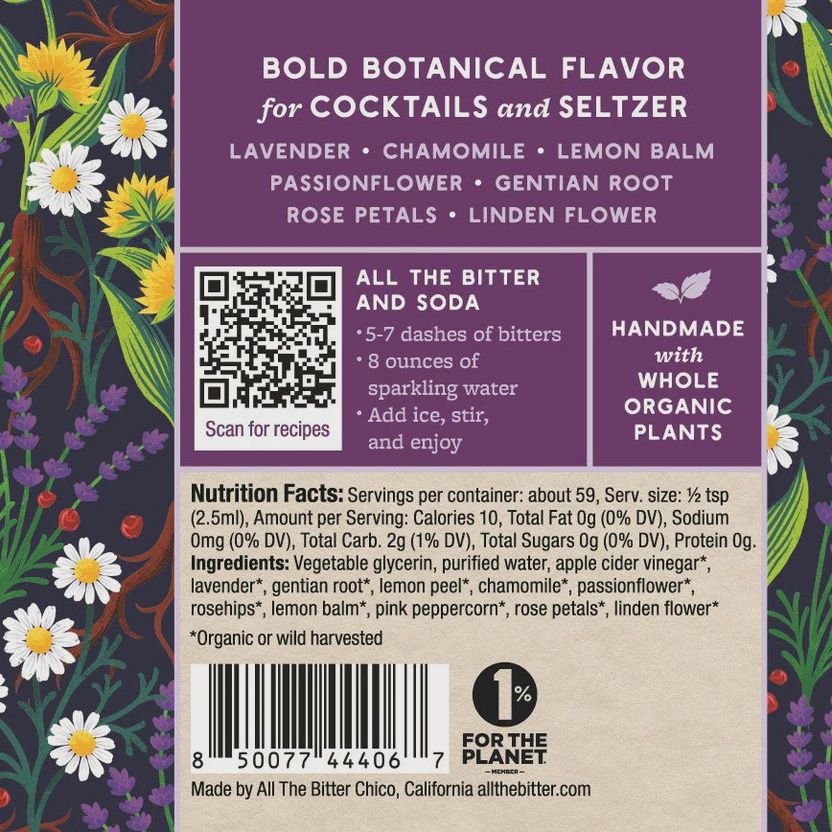 All The Bitter Lavender Chamomile Bitters (2 oz)