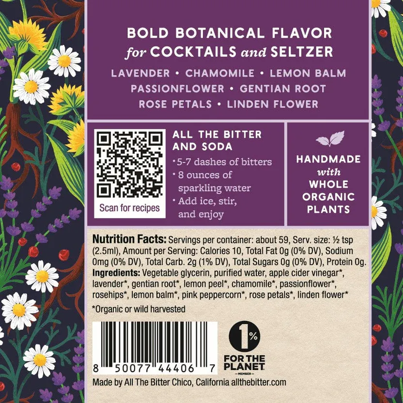 All The Bitter Lavender Chamomile Bitters (2 oz)