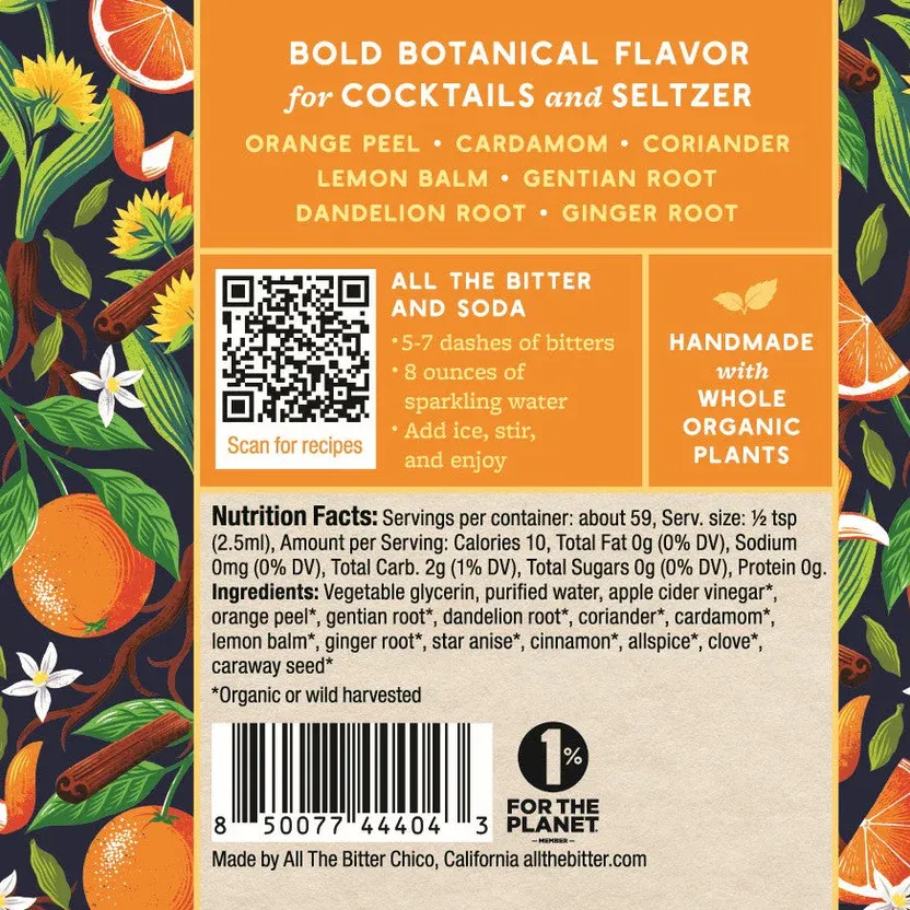 All The Bitter Orange Cardamom Bitters (2 oz)