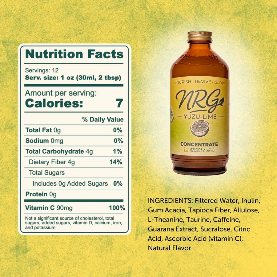 Portland Syrups NRG: Yuzu-Lime Energy Concentrate