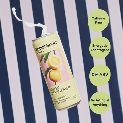 De Soi Social Spritz Lemon Elderflower