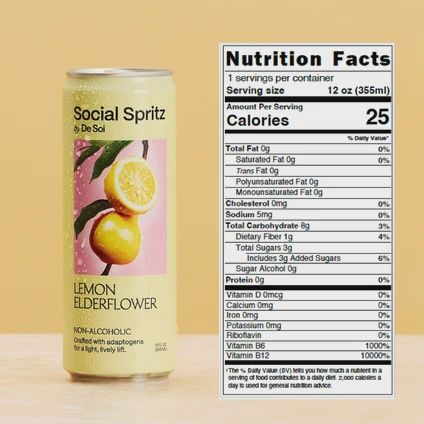 De Soi Social Spritz Lemon Elderflower