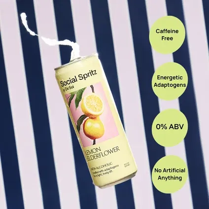 De Soi Social Spritz Lemon Elderflower