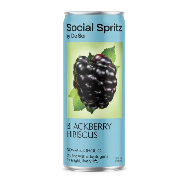 De Soi Social Spritz Blackberry Hibiscus
