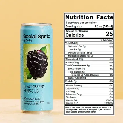 De Soi Social Spritz Blackberry Hibiscus