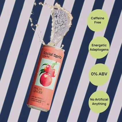 De Soi Social Spritz Peach Ginger