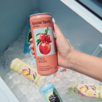 De Soi Social Spritz Peach Ginger