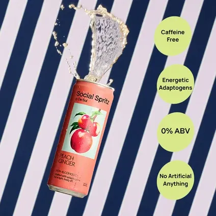 De Soi Social Spritz Peach Ginger
