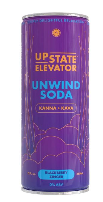 Upstate Elevator Blackberry Zinger Unwind Soda