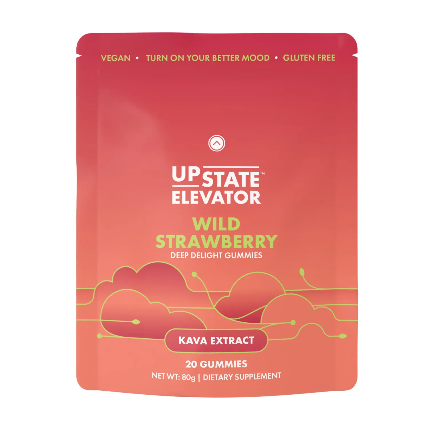 Upstate Elevator Wild Strawberry Kava Gummies