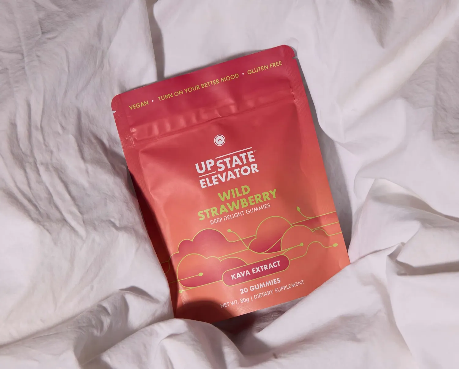 Upstate Elevator Wild Strawberry Kava Gummies