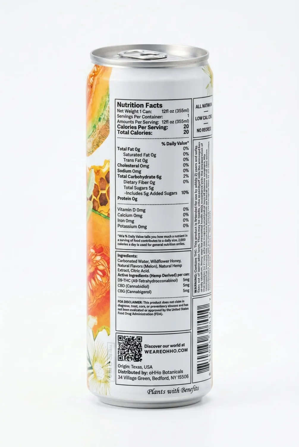 oHHo Cantaloupe and Wildflower Honey