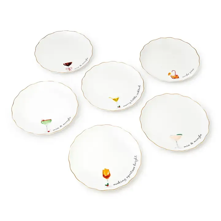 Holiday Cheers Appetizer Plates