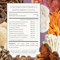 Mógū Myco Blend, 9-Mushroom Formula