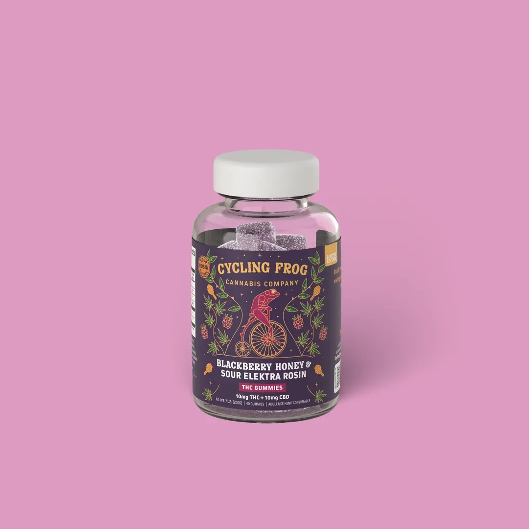 Cycling Frog Blackberry Honey Rosin Gummies