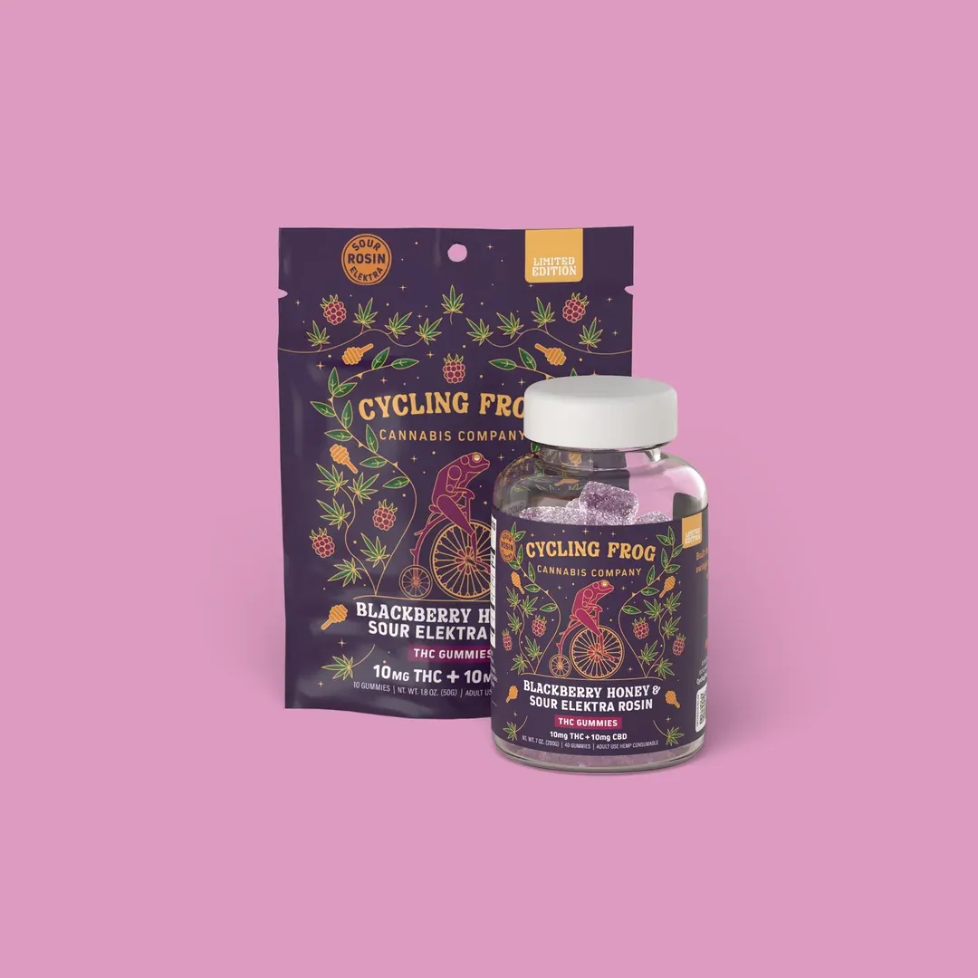 Cycling Frog Blackberry Honey Rosin Gummies