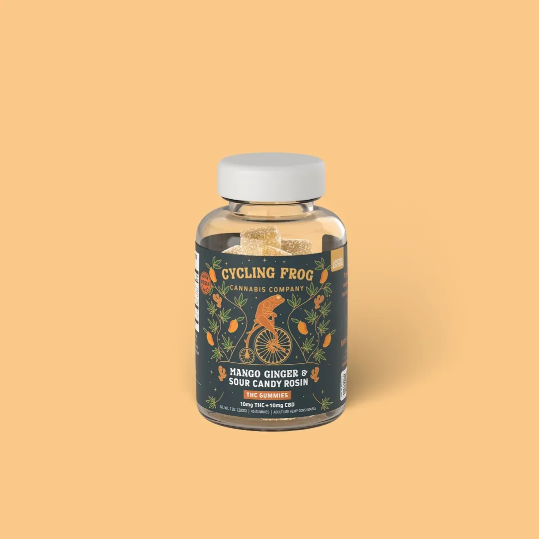 Cycling Frog Mango Ginger Rosin Gummies