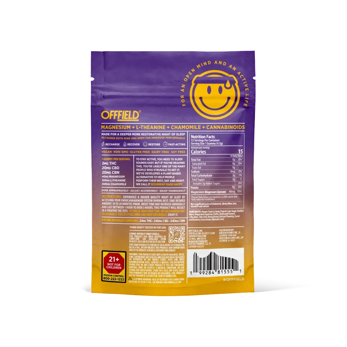 Offfield High Performance Sleep Gummies