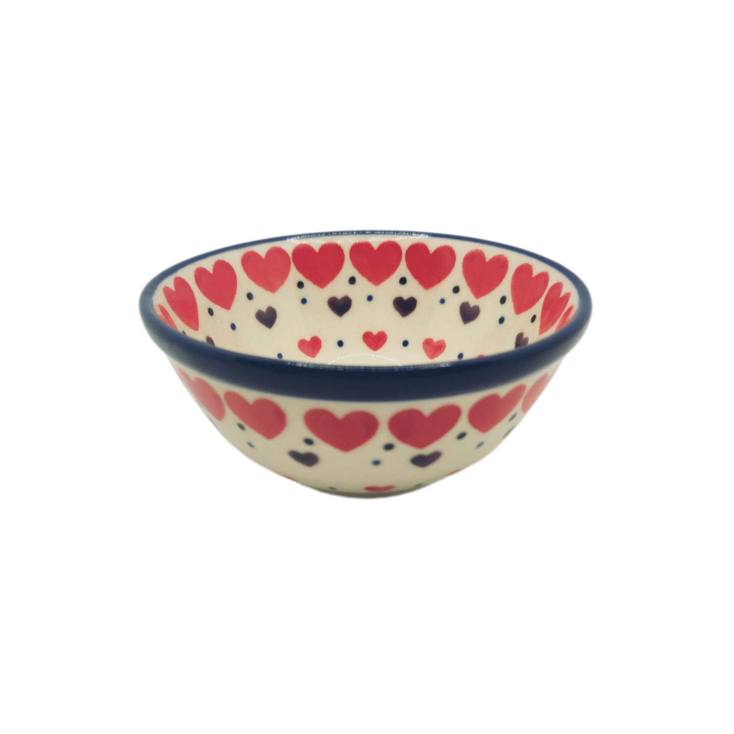 Miseczka 10 cm II gat. Czerwone serce (dek.2108)