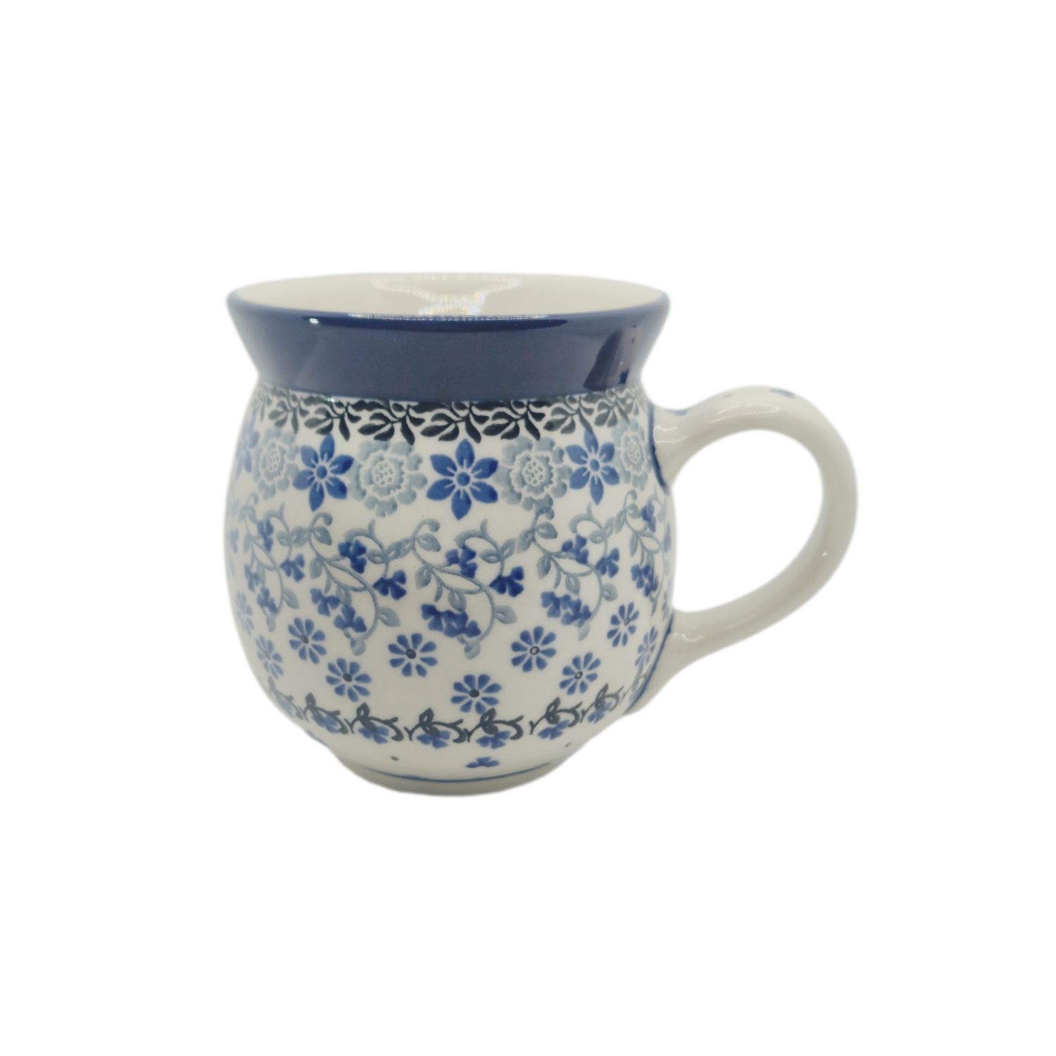 Kubek czeski 250 ml Szare kwiaty (dek.1829)