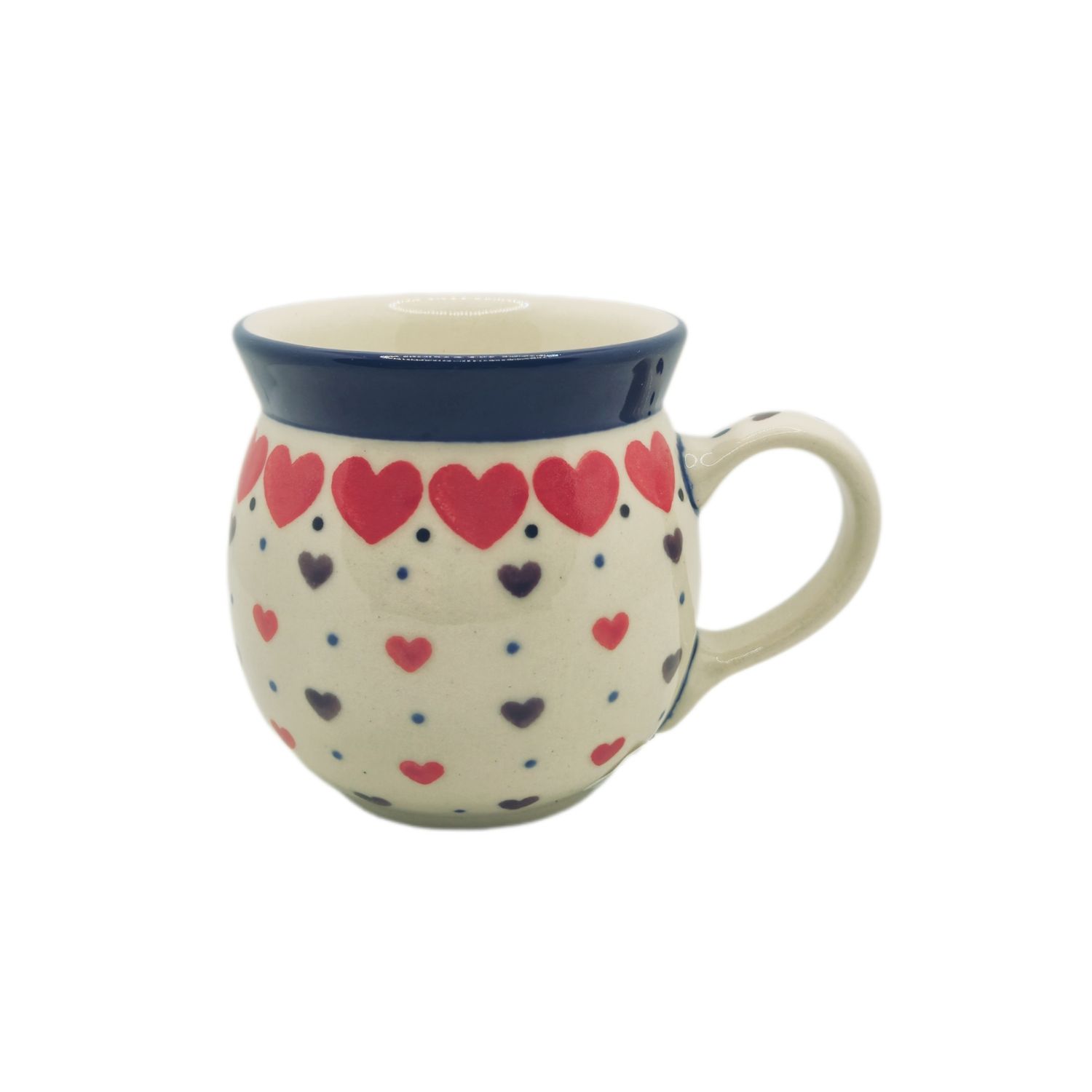 Kubek czeski 250 ml Czerwone serce (dek.2108)