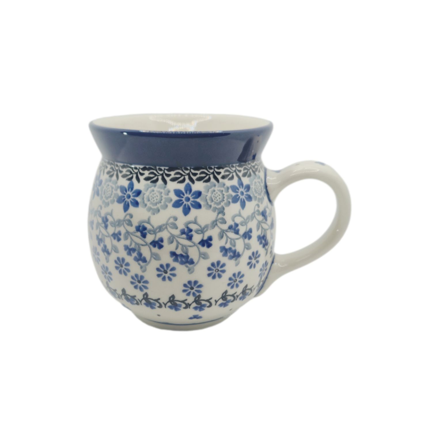 Kubek czeski 500 ml Szare kwiaty (dek.1829)