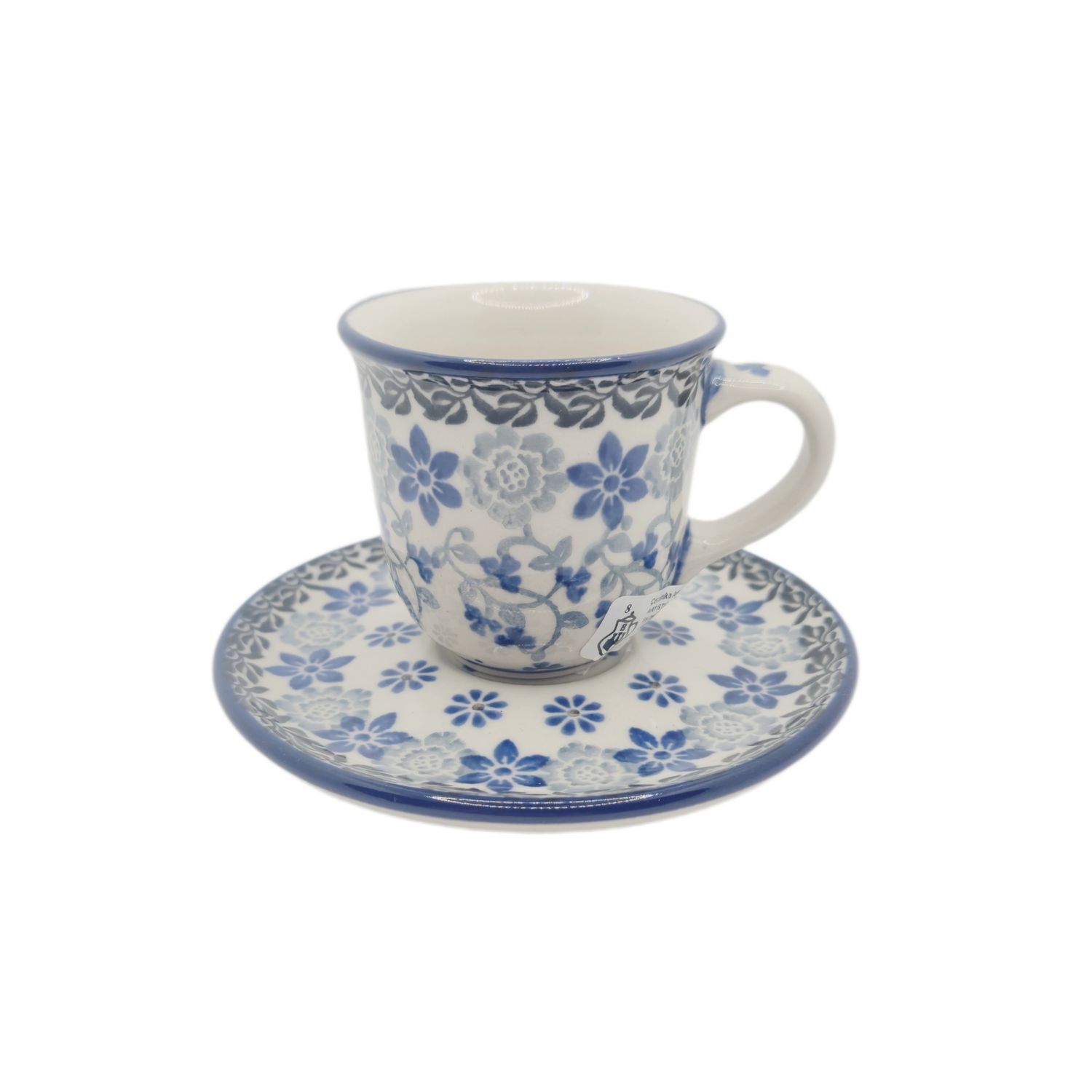 Filiżanka do espresso Szare kwiaty (dek.1829)