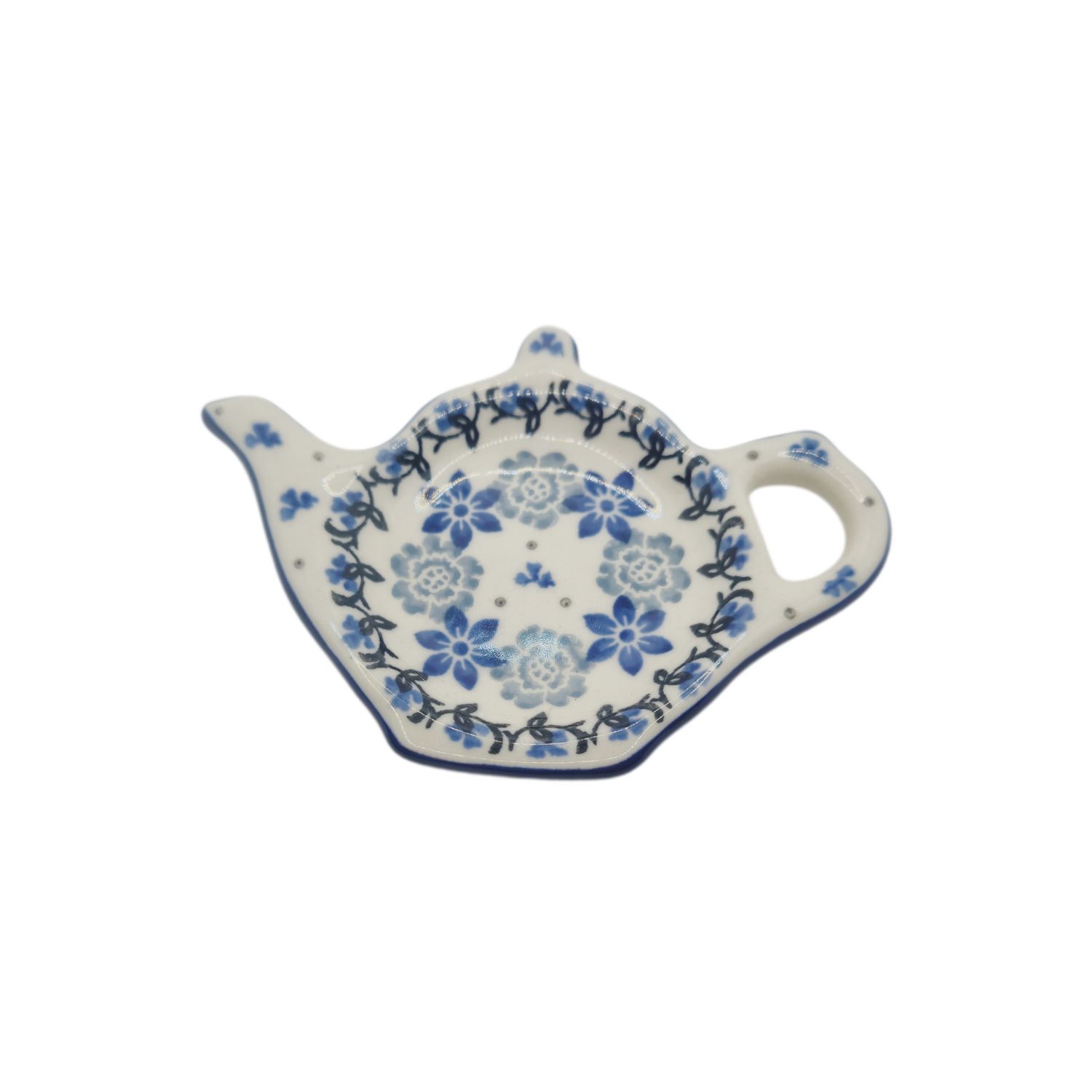 Podstawka czajniczek Szare kwiaty (dek.1829)