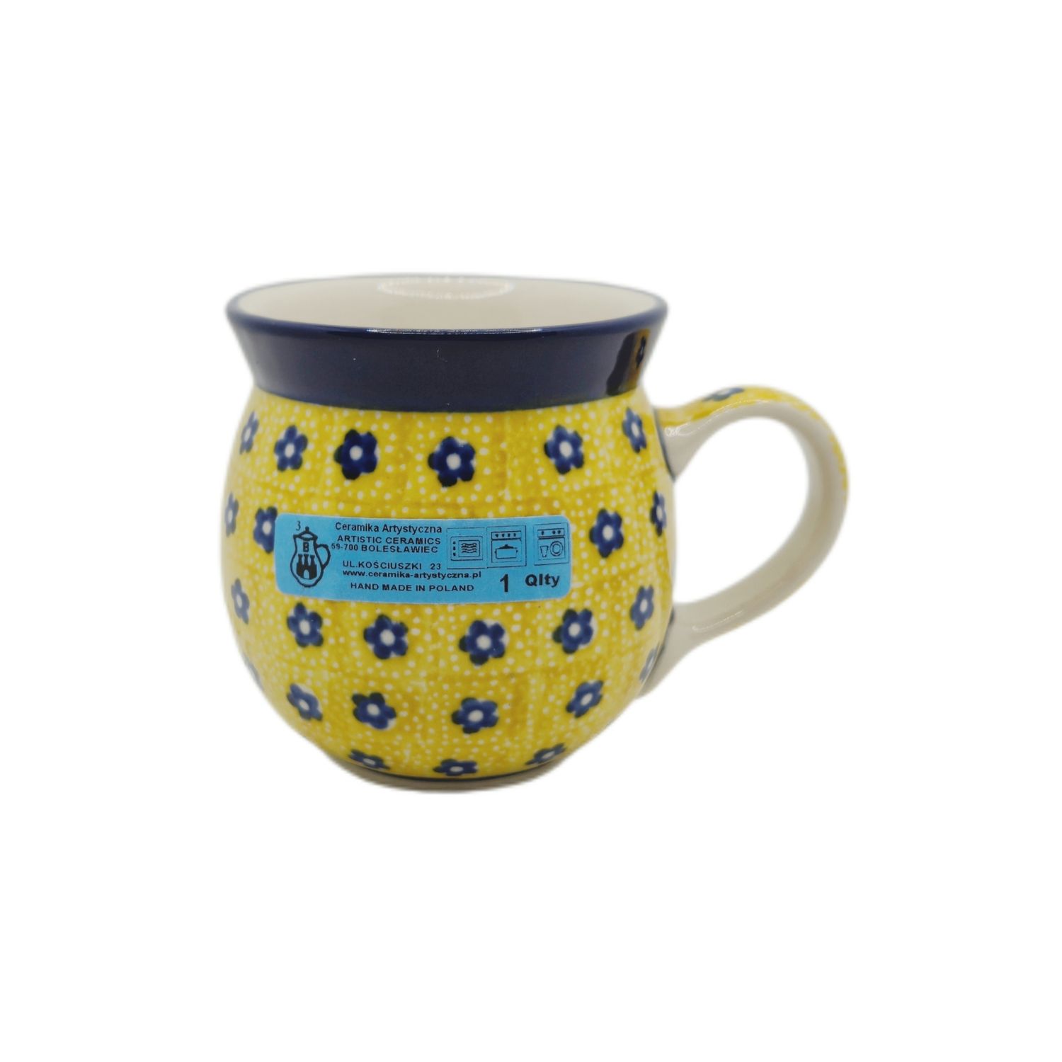 Kubek czeski 250 ml Żółty (dek.242)