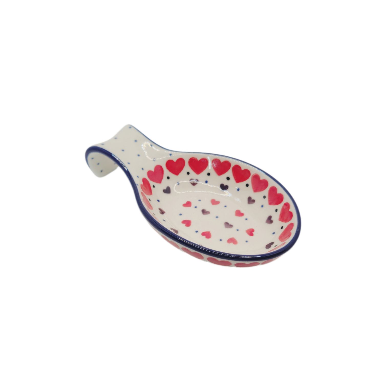 Podstawka pod łyżkę Czerwone serca (dek.2108)