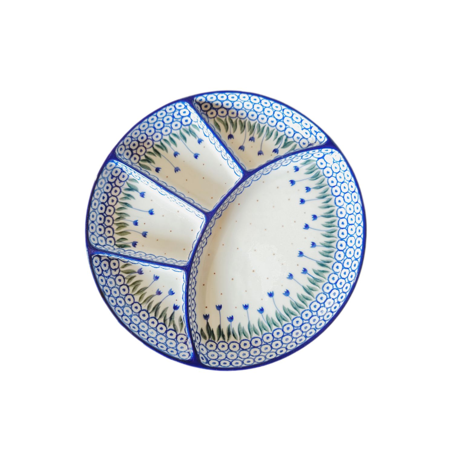 Talerz dzielony Tulipany (dek.490A)