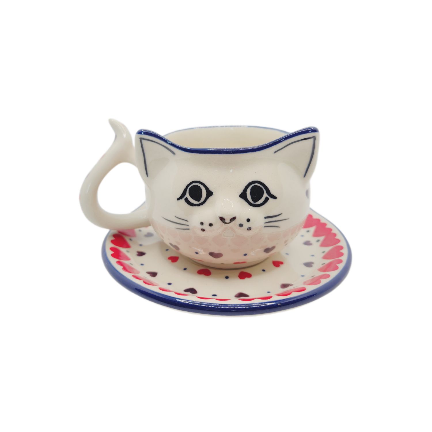 Komplet kotek Czerwone serca (dek.2108)