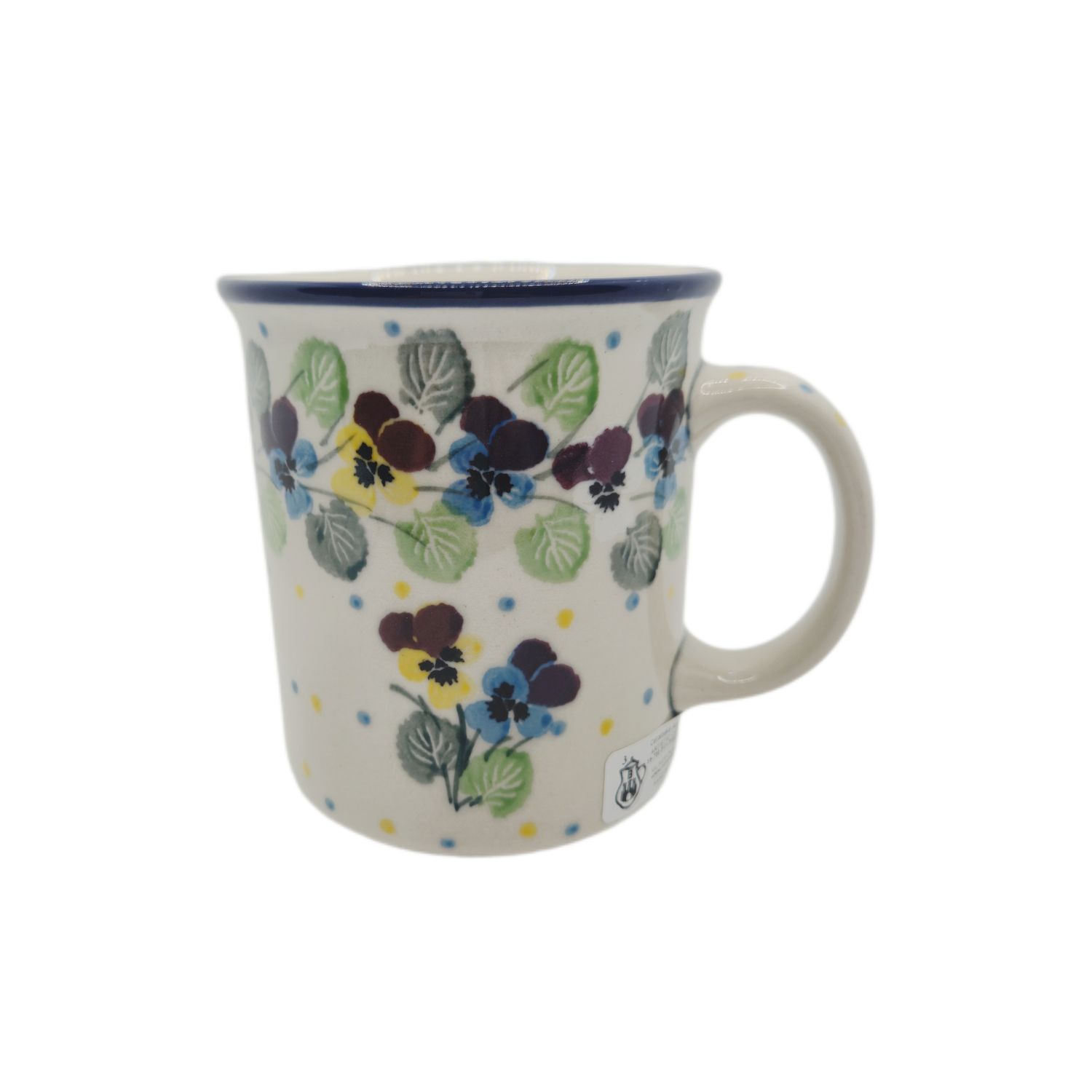 Kubek prosty 250 ml Kolorowe bratki (dek.2340)