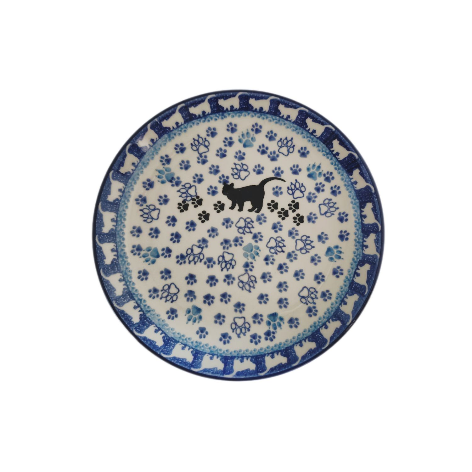 Talerz 20 cm Czarny kot (dek.1771)