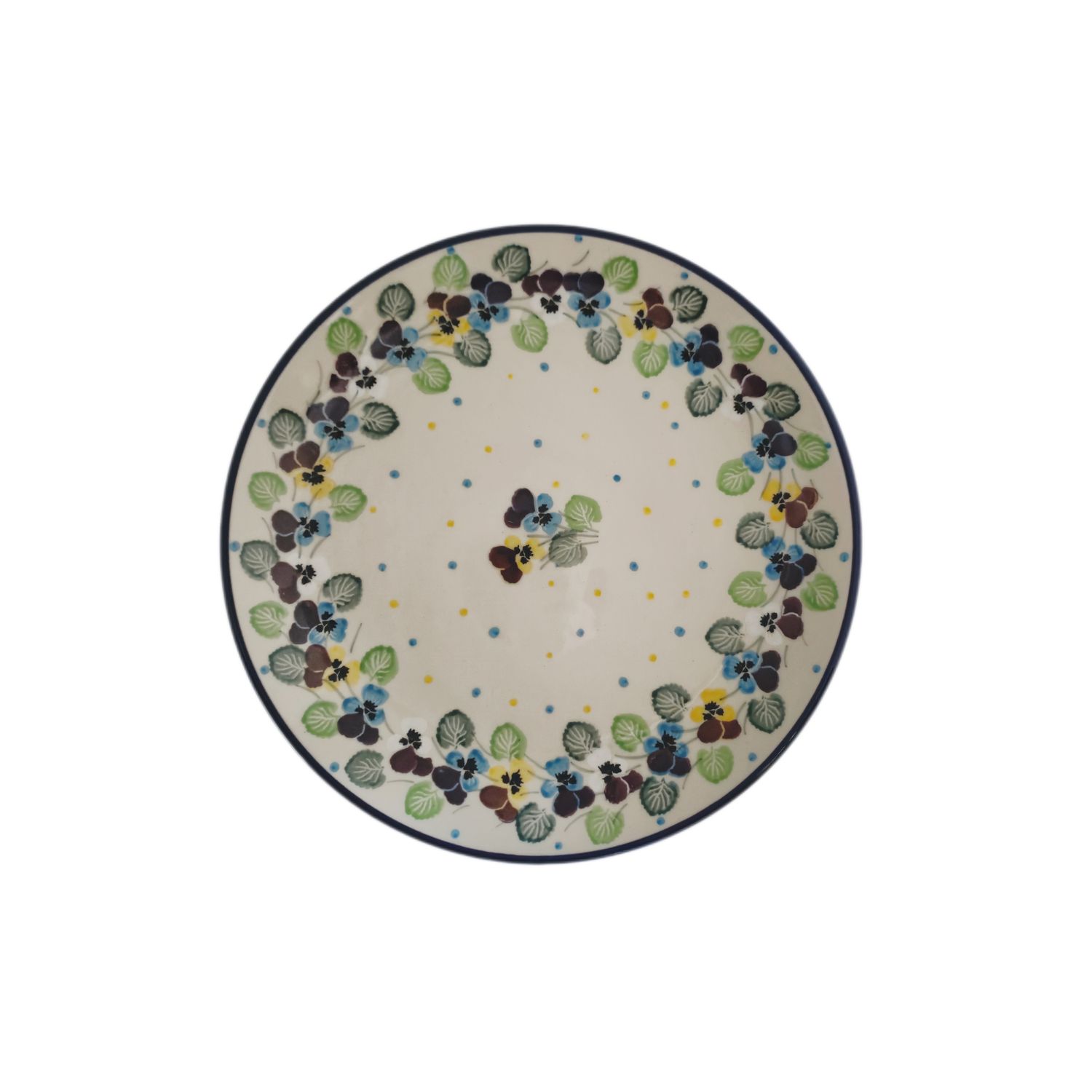 Talerz 20 cm Kolorowe bratki (dek.2340)