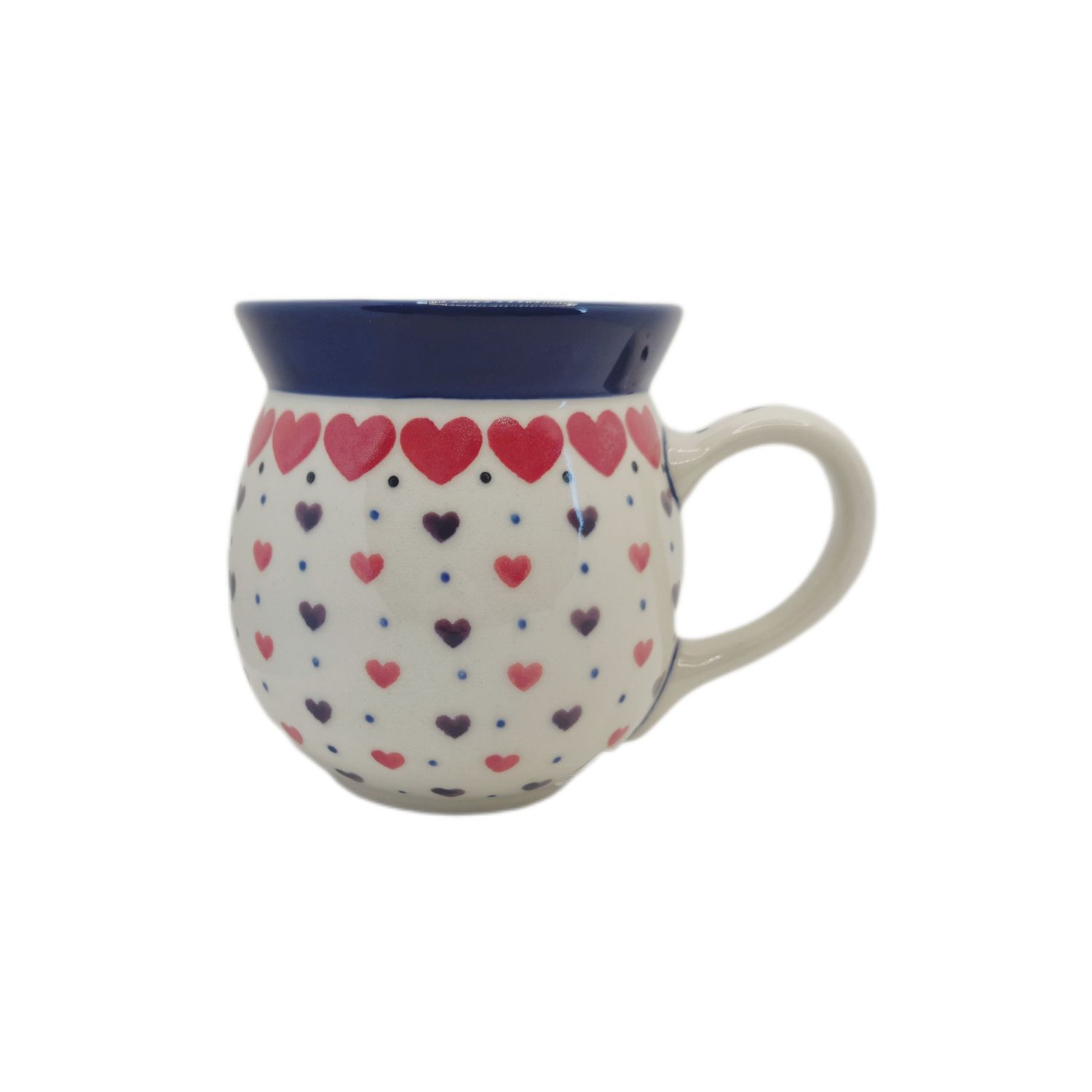 Kubek czeski 500 ml Czerwone serce (dek.2108)