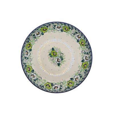 Talerz "podstawka" 23 cm Zielone anemony (dek.2320)