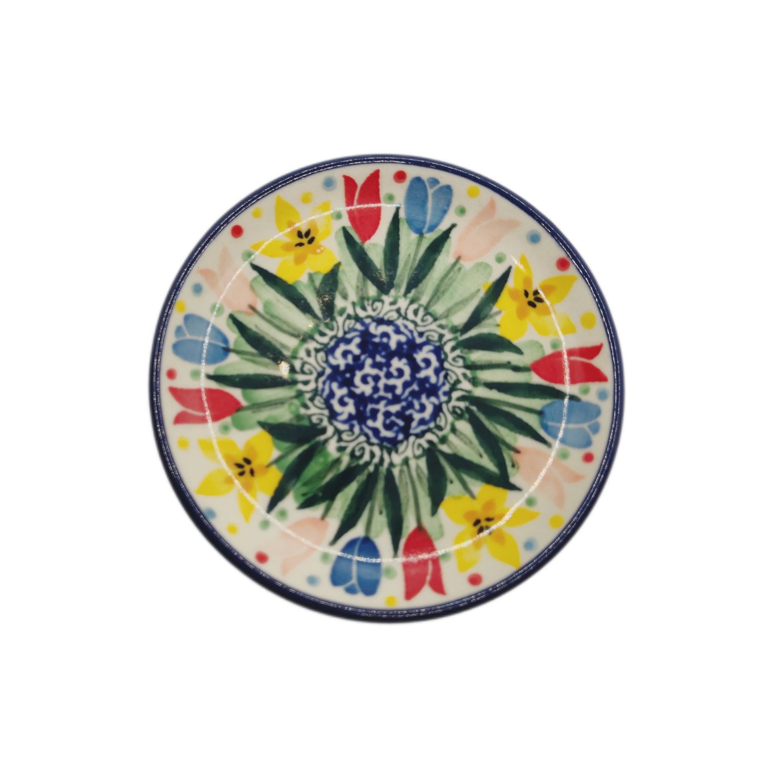 Talerz 10 cm Tulipany unikat (dek.U5114)