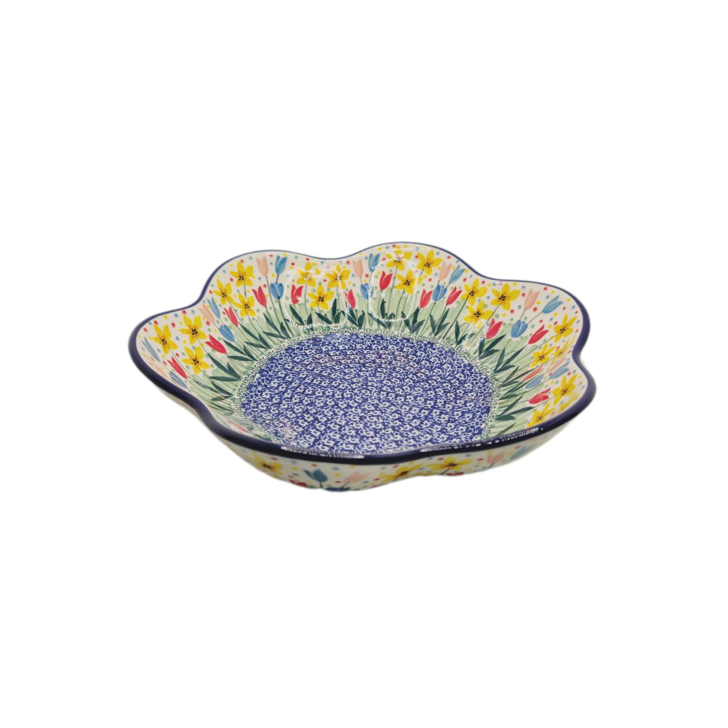Miska kwiatek 26,5cm x 26,5cm Tulipany unikat (dek.U5114)