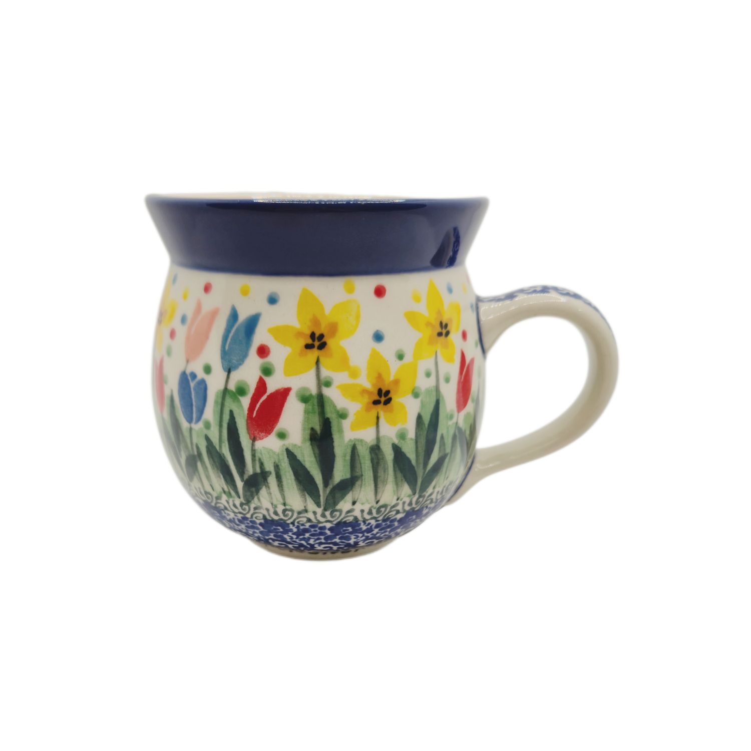 Kubek czeski 350 ml Tulipany unikat (dek.5114)